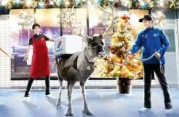 Domino'S Pizza In Japan Istraining Reindeer To Deliver Pizza