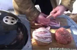 Bacon Wrapped Fireball Meatballs 2