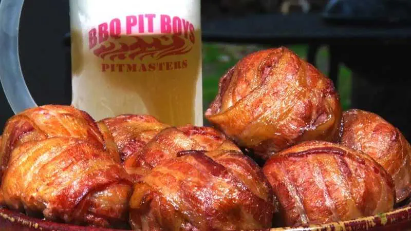 Bacon Wrapped Fireball Meatballs