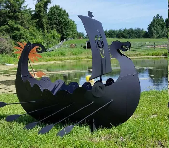 Viking Ship Fire Pit 003