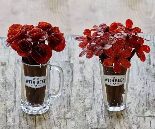 Beef Jerky Rose Bouquets 002
