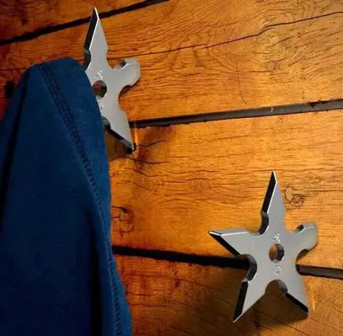 Ninja Star Coat Hangers 001