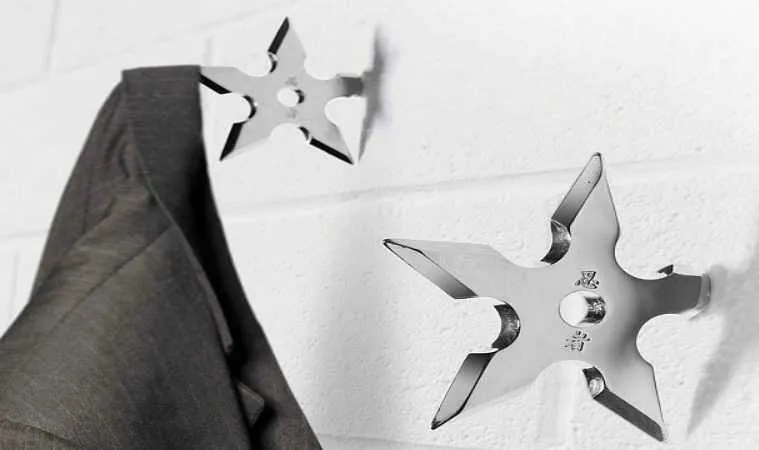 Ninja Star Coat Hangers Featured