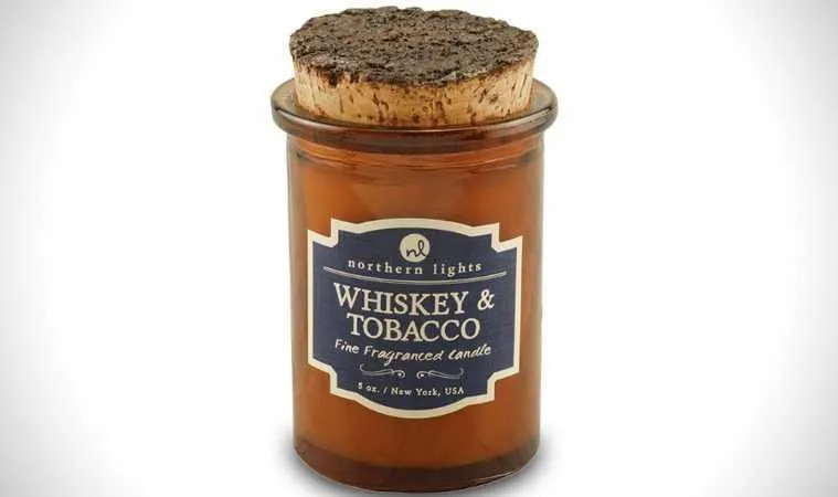 Whiskey &Amp; Tobacco Scented Candle Featured