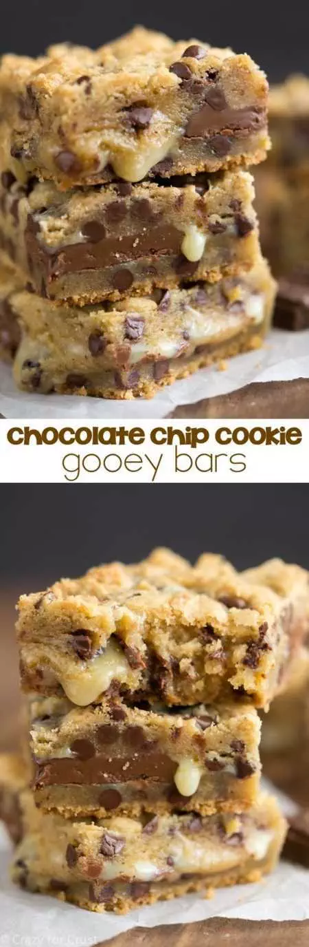 Chocolate Chip Cookie Gooey Bars