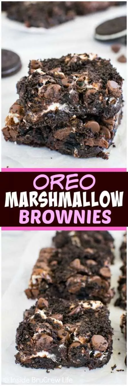 Oreo Marshmellow Brownies