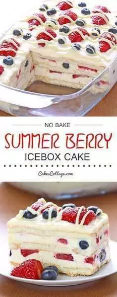 Super Berry Icebox Cake