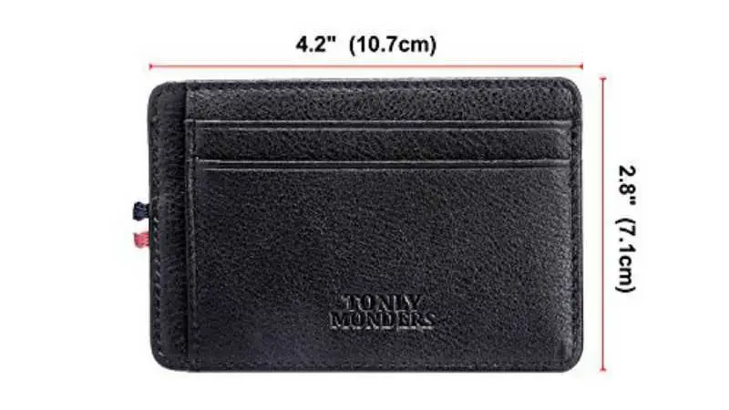 Tonly Monders Genuine Leather RFID Blocking Men's Slim Wallet