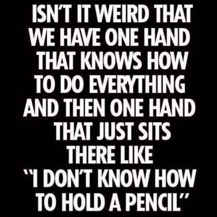 Difference Between Left And Right Hand Quote