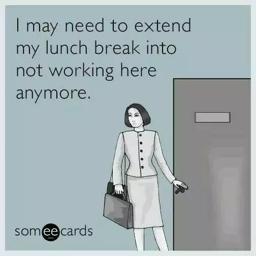 Lunchbreak Notworking
