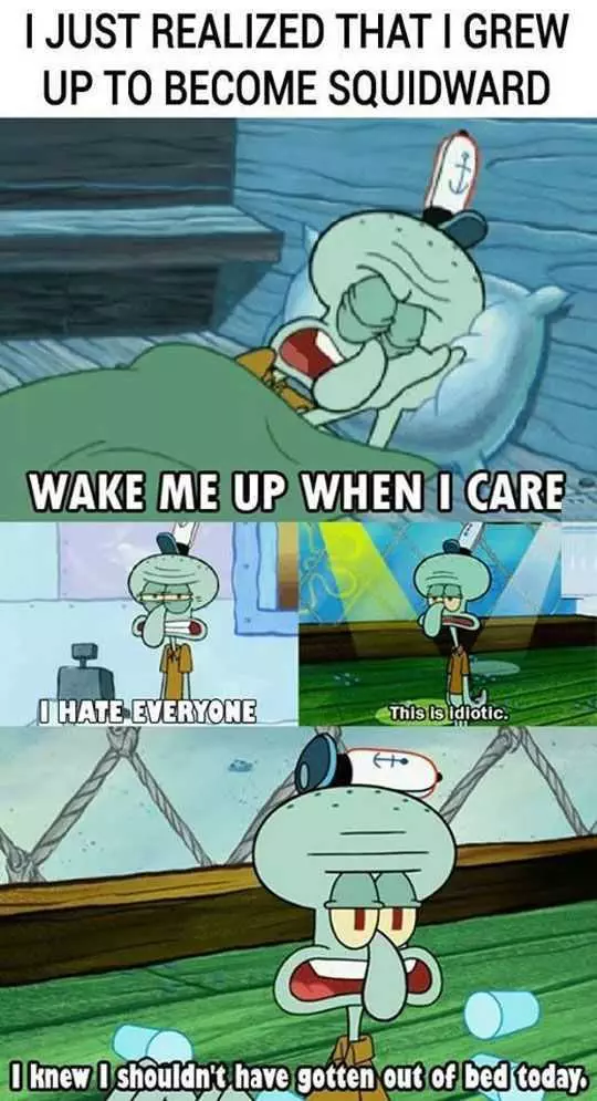Squidward Adulting
