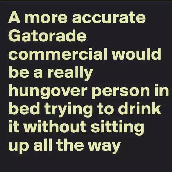 Hangover Gatorade