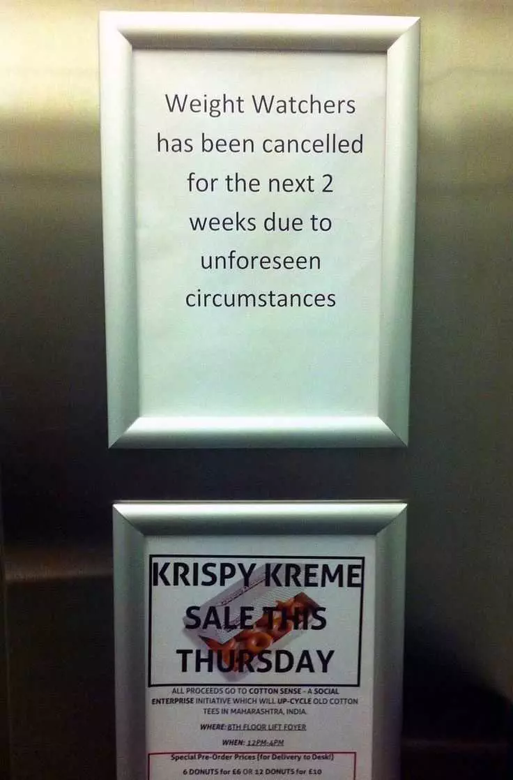 Funnysign Weightwatchers