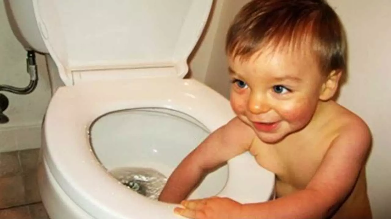 Funny Kid Toilet