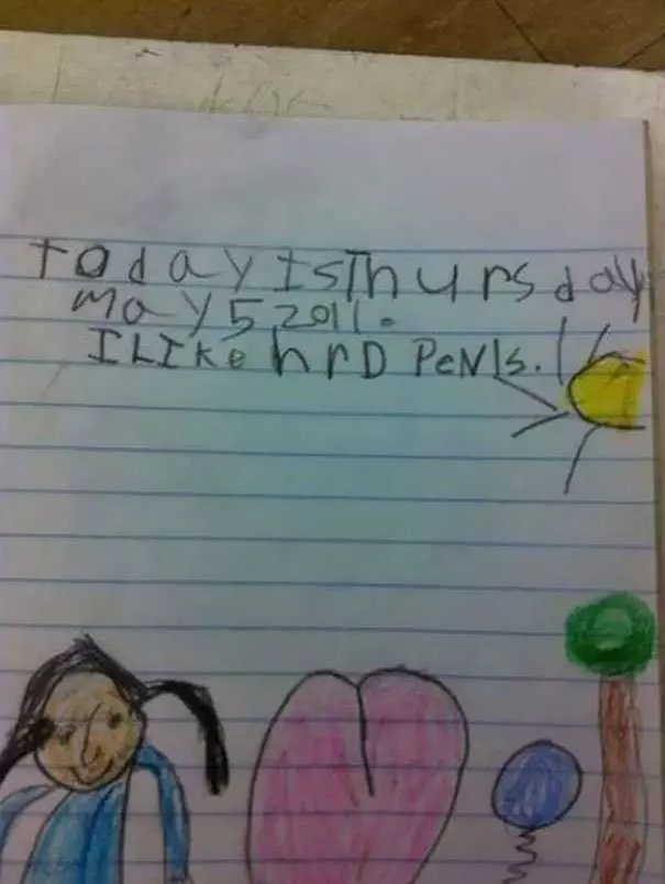 Funny Kids Note Peen