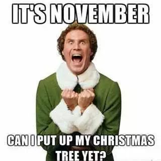 Early Christmas Decorations Meme November Tree