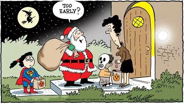 Funny Santa Early