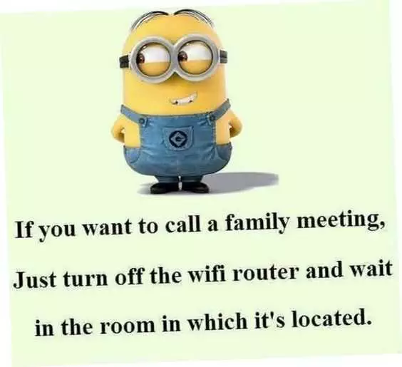 Funny Minion Quote About How To Call A Family Meeting