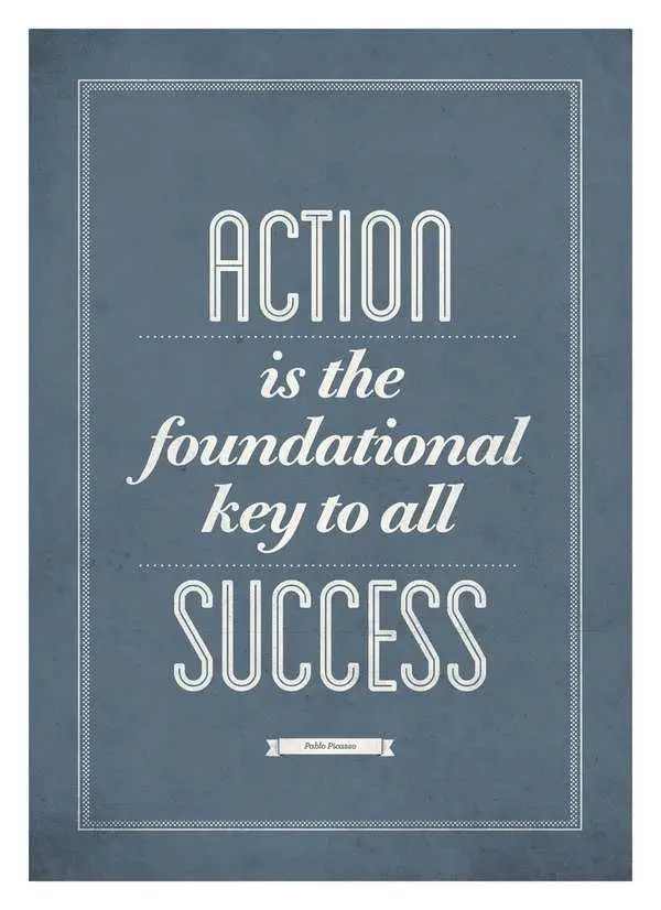 Quote Actionisthekey