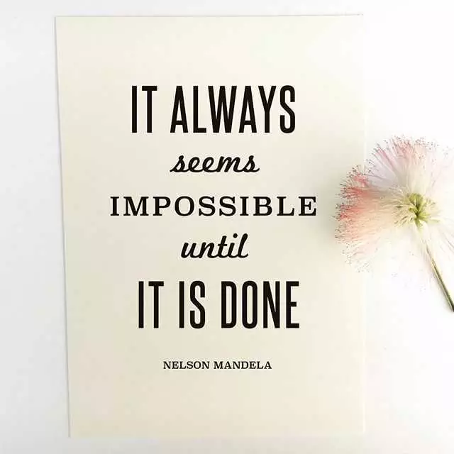 Quote Always Seems Impossible