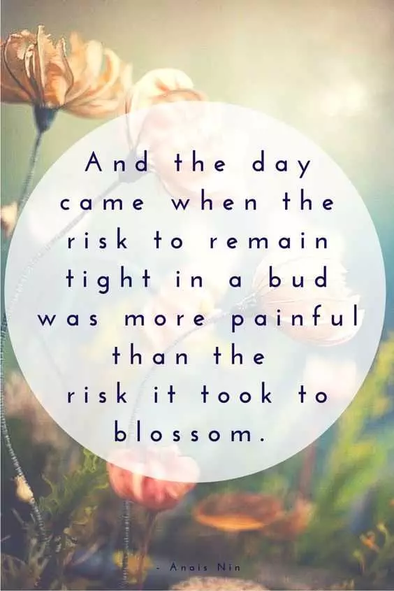Quote About Blossoming