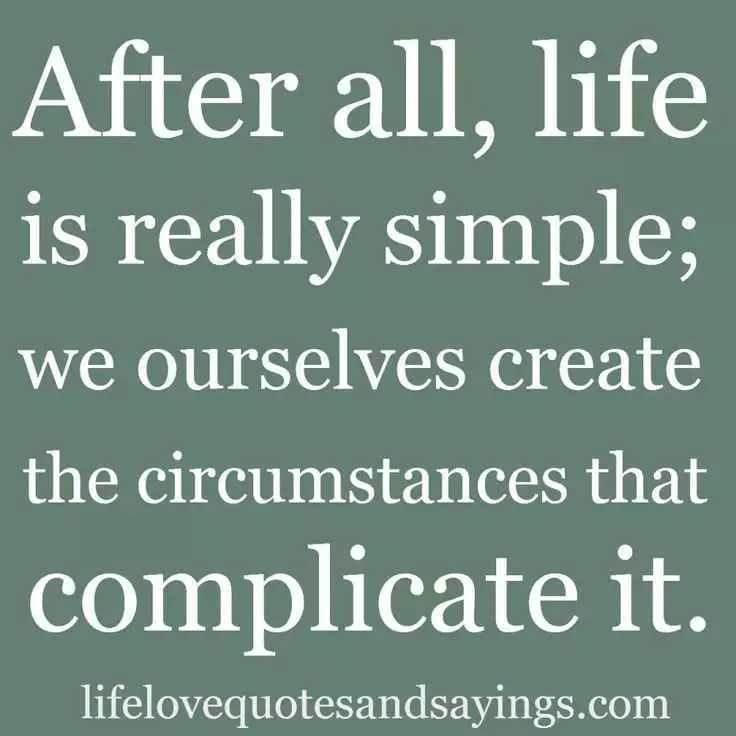 Quote Life Is Simple