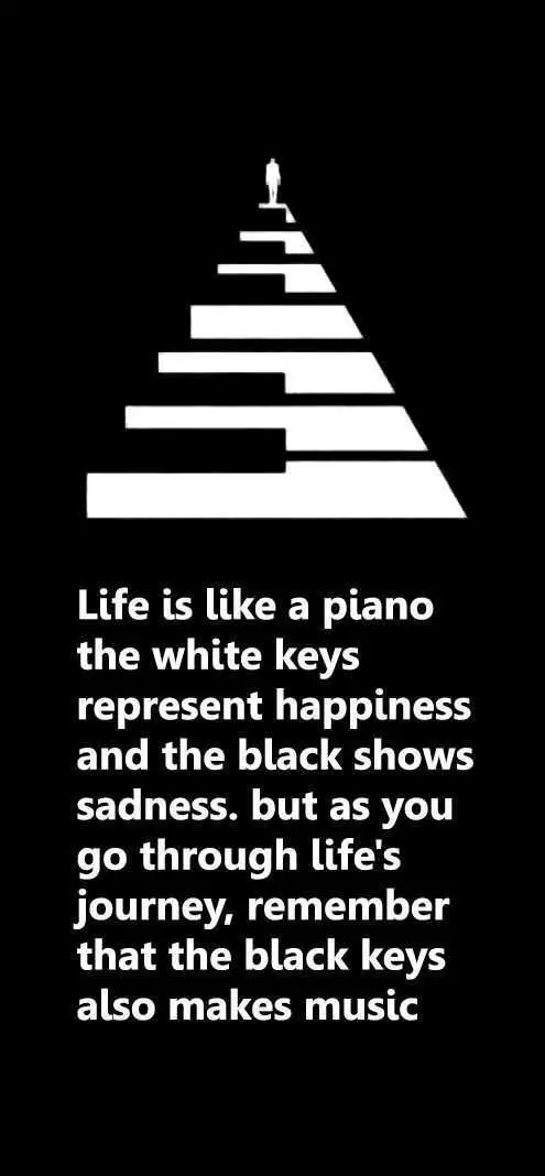 Quote About How Life Is Like A Piano