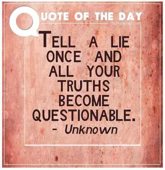 Quote About Lies
