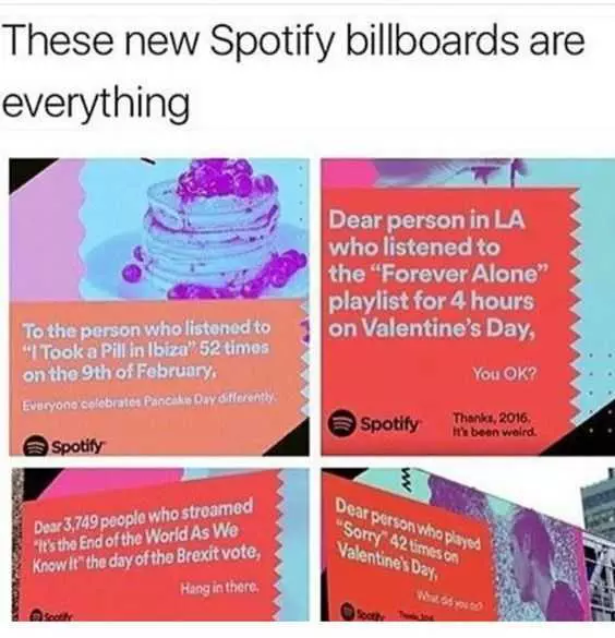 Funny Images Spotify Billboards