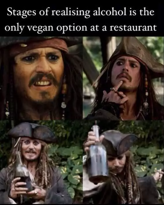 Funny Images Vegan Option