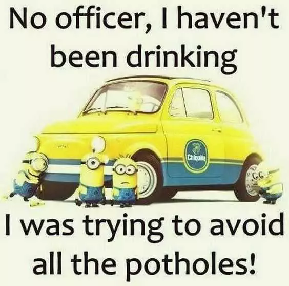Snarky Minion Quote About Drunk Driving