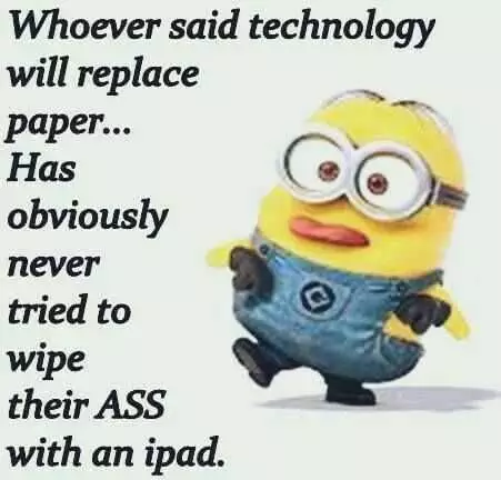 Minions Pictures Technology Replacing Paper