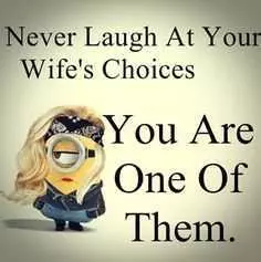 Minions Memes Clean Enough For Kids  Never Laugh At Your Wife'S Choices