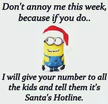 Snarky Santa Minions Meme