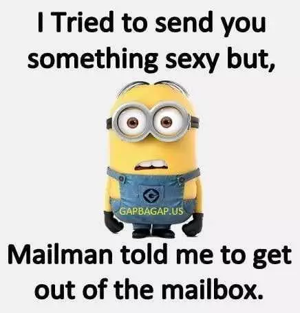 Funny Minion Quote About Sexy Presents