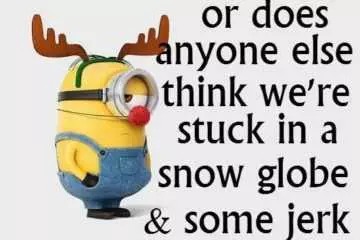 Minion Stucksnowglobe