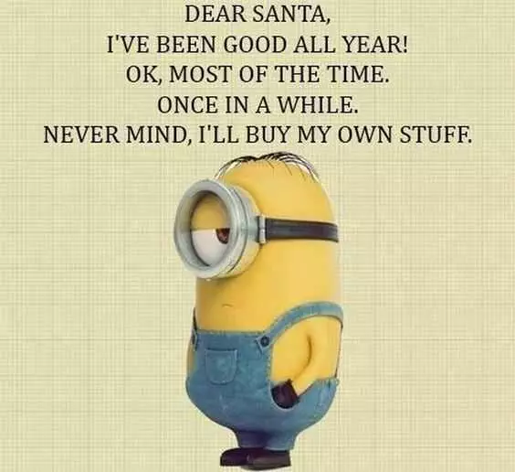 Snarky Christmas Minion Quotes