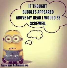 Funny Minions Pictures  Thought Bubble
