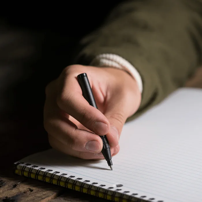 Man Using Rite Allweather Pen