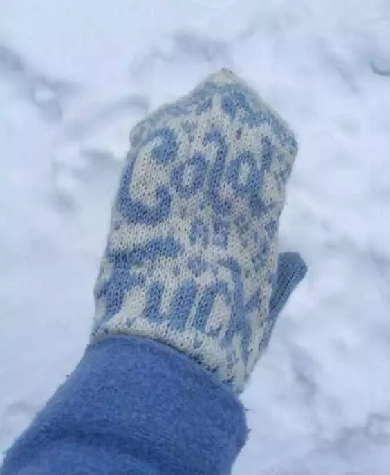 Funny Cold Mittens