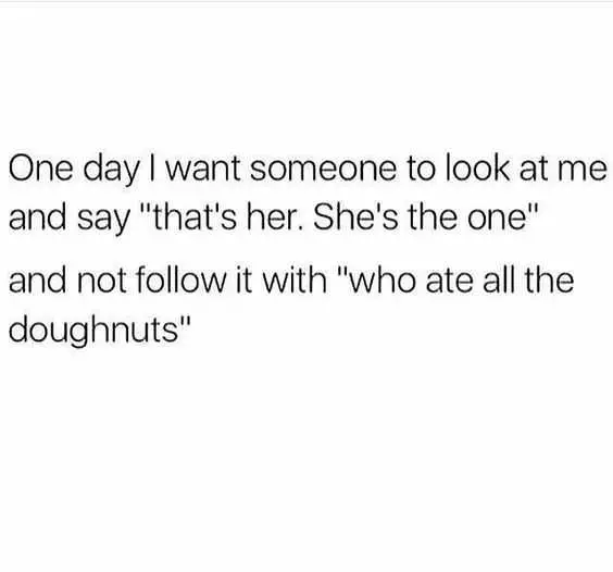 Funny Single Ate Doughnuts