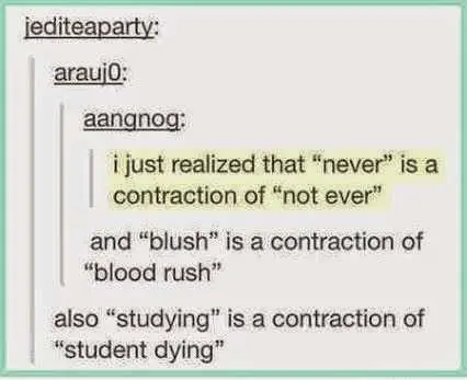 Hilarious Tumblr Posts 1  Student Dying