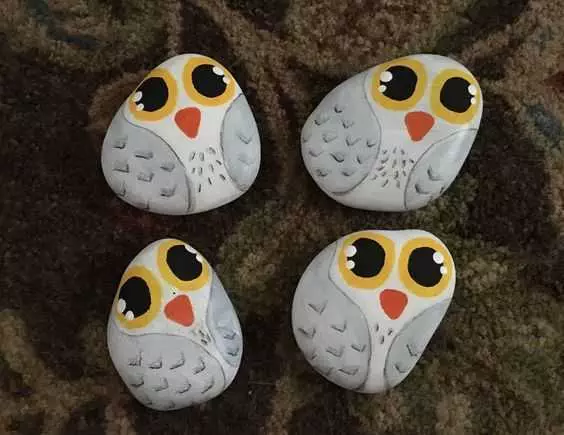 Painted Rock Idea Easy Hedwigs