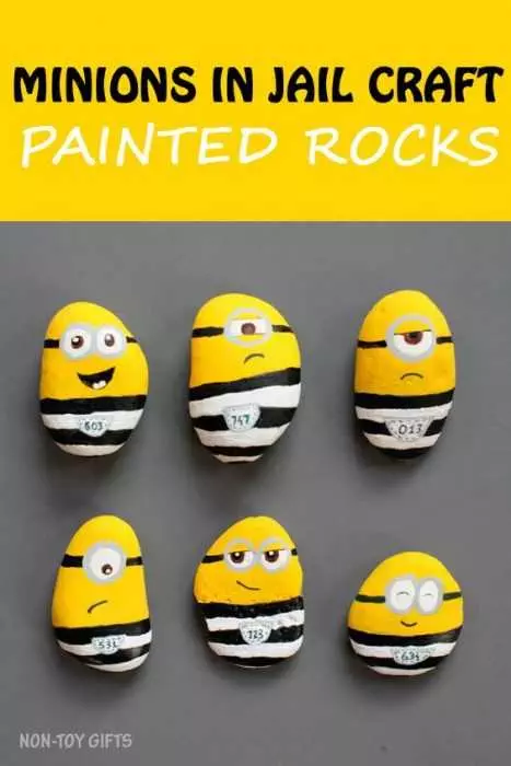 Painted Rock Idea Easy Minions