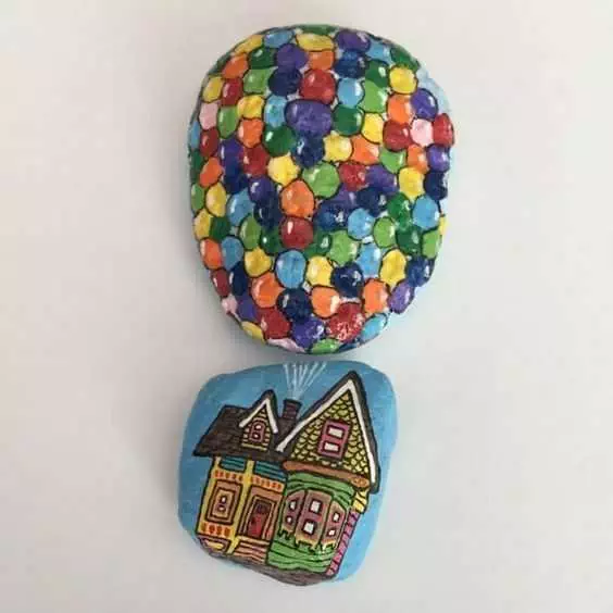 Painted Rock Idea Easy Up!