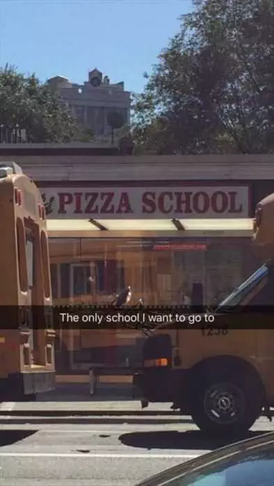 Silly Kid Pics  Pizza School