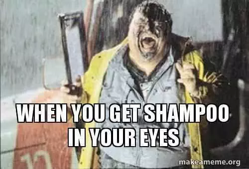 Funny Images Clean  Shampoo In Eyes