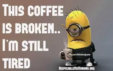 Funny Minions Memes Clean  Coffee Broken