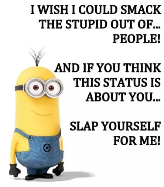 Minion Quotes And Memes  Slap Yourself