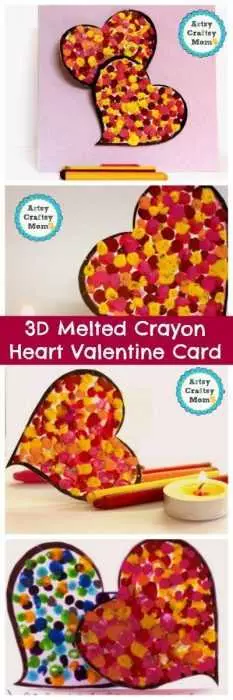 Crayon Diy Crafts  Valentines Day Heart